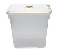 HUSHUI Contenitore di Stoccaggio di Riso Ermetico Robusto, Bidone del Riso PP Addensato a Prova di umidità, Supporto per Cereali di Farina di Grano (Trasparente 30 kg / 66.1lb)
