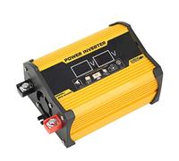 HUSHUI Convertitore a Onda Sinusoidale Modificata da 300 W Convertitore di Potenza per Auto Portatile Leggero per Campeggio e Viaggi su Strada ABS 1 unità (Gialla)