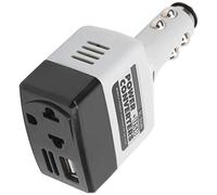 HUSHUI Convertitore di Alimentazione Mobile 12V/24V Caricatore Automatico USB Nero, Compatto e Resistente, Ideale per Caricare il Cellulare in Auto, Materiale ABS, Dimensioni 11,3x5,7x3,4 Cm, 1 unità