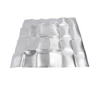 HUSHUI Copertura Sigillante per Ventola per Soffitta per Protezione Dalla Polvere Ed Effetto Isolante, Realizzata in Resistente PE e Pellicola di Alluminio per la Casa e L'azienda (129x129 cm)