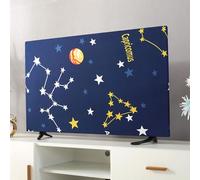 HUSHUI Copertura TV Universale Antipolvere e Resistente Alle Intemperie per Televisori LCD e LED, Tessuto in Poliestere Ad Alta densità, Perfetta per L'uso Domestico, 1 unità (50 pollici)