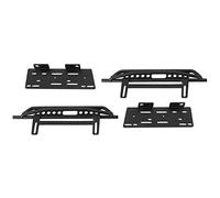 HUSHUI Coppia Pedali Laterali in Metallo RC, Accessori Pedali Durevoli Ed Eleganti per Auto RC 1/10 SCX10 90046 90047, Metallo, Installazione Facile