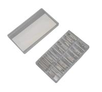 HUSHUI Coppiglia per Orologio in Acciaio Inossidabile da 300 Pezzi, Scatola Portaoggetti Trasparente con 20 Dimensioni per la Riparazione Dell'orologio e la (Metà misura 0,9 mm (7,5-26,5 mm))