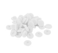 HUSHUI Copri Auricolari in Schiuma da 15 Mm Consigli Morbidi e Confortevoli per Un'esperienza Sonora Migliorata Compresse MP3 MP4 50 Pezzi (Bianco)