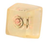 HUSHUI Copritasto in Resina, Elegante, Resistente Al Processo di Tintura, Leggero, con Calore per Accessori per Tastiere Meccaniche (rosa rosa)