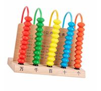 HUSHUI Cornice per Calcolo Aritmetico, Giocattolo Educativo per Bambini Che Imparano Le abilità Matematiche a Casa, Abbaco in Legno Resistente per Studenti della Scuola Primaria (Legno Massiccio)