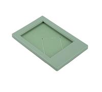HUSHUI Cornice per Foto, Cornice per Foto Rettangolare in Plastica con Supporto da Tavolo con Design Riutilizzabile per Mini Foto da 3 Pollici 5,4x8,6 Cm (Avocado verde)
