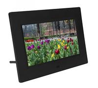 HUSHUI Cornice per Foto Digitale da 7 Pollici, Album Elettronico con Schermo HD IPS con Effetti di Transizione per Presentazioni, Musica di Sottofondo, Calendario, Orologio, per (Spina europea)