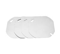 HUSHUI Cover della Scatola Elettrica da 4 Pcs in Acciaio Zincato in Metallo Piatto per Giunzione in Metallo Piatto per Scatola Ottagonale da 4 Pollici