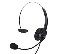 HUSHUI Cuffie Telefoniche Comode Cuffie Antirumore in Pelle PU Comunicazione Chiara a Casa e in Ufficio 1x