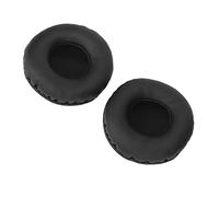 HUSHUI Cuscinetti Auricolari da 60 Mm Cuscini di Ricambio Universali Comodi per Cuffie per Bassi Potenziati 2 Pezzi, Pelle Artificiale Nera