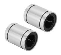 HUSHUI Cuscinetti per Movimento Lineare LM20UU, Cuscinetti Flangiati di Alta qualità per un Funzionamento Regolare e Rumore Ridotto, Diametro Interno 20 Mm, 2 Pezzi