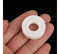 HUSHUI Cuscinetto a Sfere in Ceramica Ad Alta Precisione 2 Pezzi 6001-2RS per Installazione e Manutenzione di Macchinari 12x28x8mm Bianco