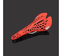 HUSHUI Cuscino per Bici Spider, Leggero e Confortevole, Sella Scavata per Bici da Strada di Montagna, Plastica Tecnica, 1 unità (Rossa)