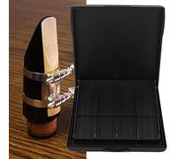 HUSHUI Custodia per Ance per Sassofono Scatola Compatta Impermeabile per Strumenti Musicali Robusta ABS Nera 1 unità