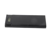 HUSHUI Custodia per Batteria Fai-da-te, Custodia per Batteria ABS 8x18650 con Ricarica Rapida QC3.0 PD2.0 per Telefoni Cellulari Scatola di Ricarica USB (Nera)