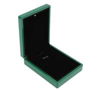 HUSHUI Custodia per Gioielli in Scatola da Collana a LED con Batteria Integrata per Matrimoni, Compleanni e San, Finitura Lucida, Portatile (Blu)