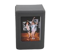 HUSHUI Custodia Portafoto Adatta per Foto con Pellicola SQ da 3 Pollici, Antigraffio, in Pelle PU, Scatola Portafoto per Carte da Gioco