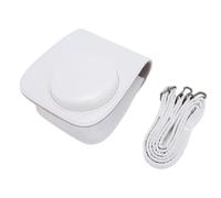 HUSHUI Custodia Protettiva per Fotocamera Istantanea, Fissaggio Magnetico Resistente Ai Graffi in Pelle PU con Tracolla Specchio per Selfie 108 Album Fotografico per Mini 12 (Bianca)