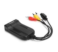 HUSHUI CVBS Convertitore SVIDEO, Supporta Plug and Play Ad Alta Risoluzione 720P 1080P, con modalità Video PAL NTSC, per Registratori DVD TV VHS VCR