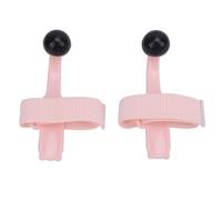 Hushui da 1 Coppia di Dito per Pianoforte Supporto Forte Supporto per le in Gomma Aiuto per la Pratica (Rosa)