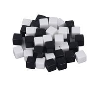 HUSHUI Dadi Piccoli da Scrivere e Cancellare da 50 Pezzi per Giochi da Tavolo e Insegnamento, Dadi Quadrati Resistenti e Impermeabili, 1,6x1,6x1,6 Cm (#2)