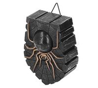 HUSHUI Decorazione per Campanello a Ragno con Luce e Suono per Feste di Halloween e Decorazioni per la Casa, Ragno Spaventoso con un Occhio, 17x12,7x4,8 Cm
