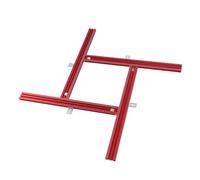 HUSHUI di Guida di Guida Parallelo Regolabile in Alluminio Sesso Set a Pista Guida per Binario Utensili Ausiliari per la Lavorazione del Legno 600 Mm/23.62in