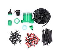 HUSHUI di Irrigazione a Goccia da 25 M Kit di Irrigazione Automatica Efficiente per Giardino e Piante in PVC Regolabile