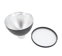 HUSHUI Diffusore Riflettore Standard per Potenti Effetti di Luce Soffusa, Diametro 12 Cm, Ideale per Ritratti e Fotografie di Prodotti, Alluminio e Materiale Plastico