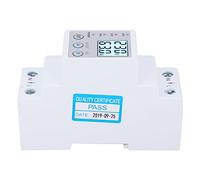 HUSHUI Dispositivo di Ripristino Automatico della Protezione di Tensione con Display di Corrente e Potenza per la Protezione Domestica, Materiale Durevole di Alta qualità (80A)