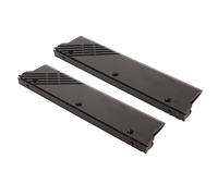 HUSHUI Dissipatore di Calore per Raffreddamento Ad Acqua del Computer, Dispositivo di Raffreddamento per Memoria DDR5 in Lega di Alluminio con Nastro per Dissipazione del Calore, per (Nera)