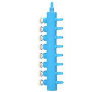 HUSHUI Divisore di Ossigeno in Plastica Regolabile con Valvola Dell'aria Dell'acquario per il Controllo del Flusso di Ossigeno Dell'acquario in Acquacoltura 1 unità (1 min 8 con valvola)