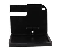 HUSHUI Docking Station per Telefono in bambù con Spazio Multiplo per Organizzare il Comodino, può Contenere Telefono, Occhiali, Orologio e Chiavi (Colore scuro)