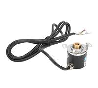 HUSHUI Encoder ABZ Riduttore Motore Incrementale Trifase Ad Albero Cavo per Forniture Industriali DC5-24V 6mm (C38S6G5-1600Z-G24N)