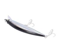 HUSHUI Esca da Pesca 40g Design Artificiale per Acque Profonde con Triplo per Esca di Simulazione in Plastica per Pesca in Fiume, Oceano e Lago