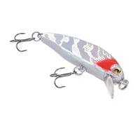 HUSHUI Esche da Pesca con Gancio per Acqua Dolce e Salata, Mini Esche da Pesca Dai Colori Esplosivi, Attira i Pesci con Azioni di Nuoto Realistiche, Plastica ABS da 5 Cm, 1 unità (8#colore)