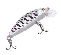 HUSHUI Esche da Pesca con Gancio per Acqua Dolce e Salata, Mini Esche da Pesca Dai Colori Esplosivi, Attira i Pesci con Azioni di Nuoto Realistiche, Plastica ABS da 5 Cm, 1 unità (7#colore)