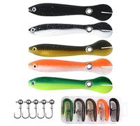 HUSHUI Esche da Pesca Morbide, Esche da Pesca da 10 cm Simulazione da Salto Cobiti Esche Morbide Esche da Nuoto Bioniche Esche da Pesca Bass Swimbait per Acqua Salata Acqua Dolce