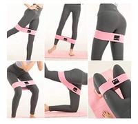 HUSHUI Fasce di Resistenza Ad Anello 120 Libbre Rosa per il Potenziamento dei Glutei e il Rafforzamento delle Gambe Durante L'allenamento Fitness Yoga