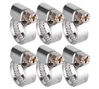 HUSHUI Fascette Stringitubo in Acciaio Inossidabile Antiruggine 20 Pezzi Clip Robuste per Uso Automobilistico e Petrolchimico (13-19 mm)
