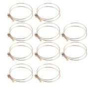 HUSHUI Fascette Stringitubo Regolabili da 10 Pezzi per Impianti Idraulici con Design Robusto a Doppio Filo, Ferro Zincato, Ideale per il Fissaggio dei Tubi (100mm（94-100）)