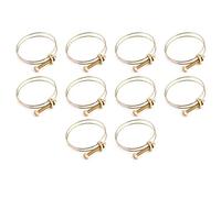 HUSHUI Fascette Stringitubo Regolabili da 10 Pezzi per Impianti Idraulici con Design Robusto a Doppio Filo, Ferro Zincato, Ideale per il Fissaggio dei Tubi (57mm（52-57))