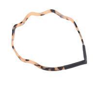 HUSHUI Fascia per Capelli Ondulata per Occhiali Fascia Elegante e Confortevole Antiscivolo per le Donne Che Esercitano la Moda Tartarugata in Resina (Colore Tartaruga Chiaro)