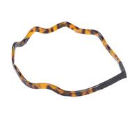 HUSHUI Fascia per Capelli Ondulata per Occhiali Fascia Elegante e Confortevole Antiscivolo per le Donne Che Esercitano la Moda Tartarugata in Resina (Colore tartarugato scuro)