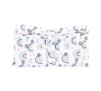 HUSHUI Fasciatoio per Pannolini Impermeabile Pieghevole per Bambini a Casa e per Uso Esterno Nylon Leggero 23,6 X 13,8 Pollici (Arcobaleno bianco)