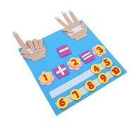 HUSHUI Feltro Libro Occupato Gioco di Numeri Interattivo per Bambini Regalo di Addestramento per Addizioni e Sottrazioni sulla Cognizione dei Colori 12,20 X 11,73 Pollici