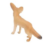 HUSHUI Figurine di Volpe Giocattolo Simpatico Modello Educativo Realistico con Grandi Orecchie per Bambini Regalo PVC 6,3 Cm X 3,9 Cm X 2,