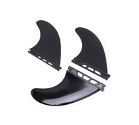 HUSHUI Finte da Surf Set di 3 Robusti in PVC per Paddle Board in Piedi Longboard (Nero)