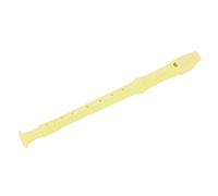HUSHUI Flauto Dolce Soprano in ABS per Educazione Musicale Nelle Scuole Materne Ed Elementari, Design a 8 Fori, Materiale ABS Resistente (Giallo)